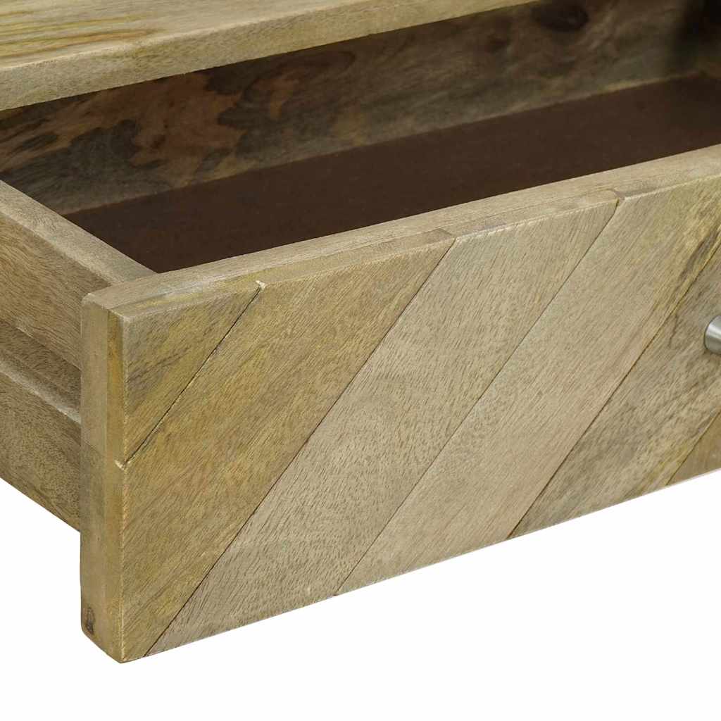 Konsolentisch mit Schubladen Natürliches Grau 110 x 30 x 80 cm