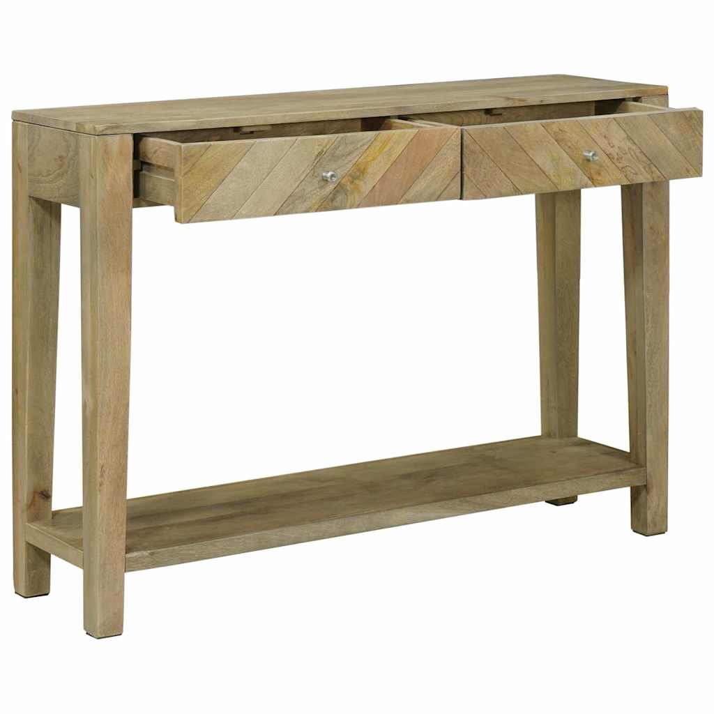 Konsolentisch mit Schubladen Natürliches Grau 110 x 30 x 80 cm