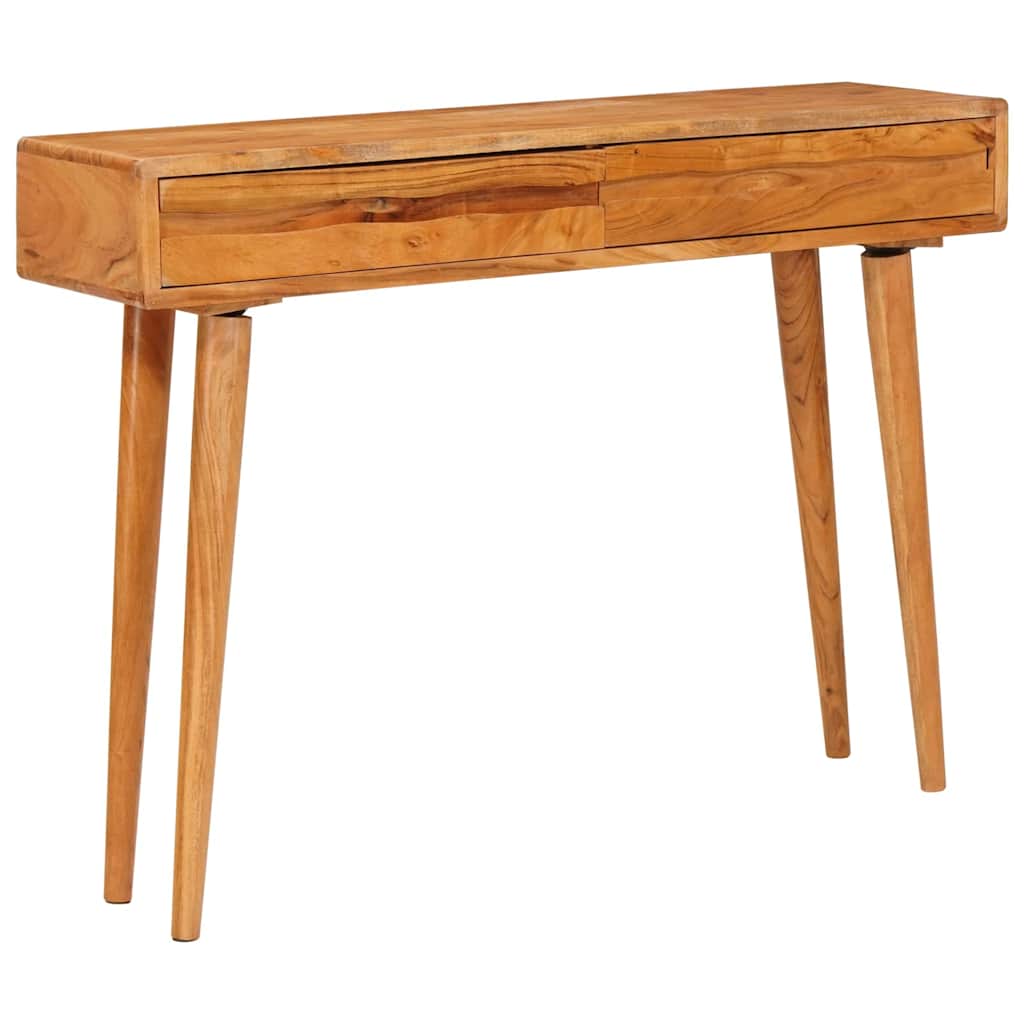 Konsolentisch Braun 110 x 30 x 80 cm Massivholz Akazie