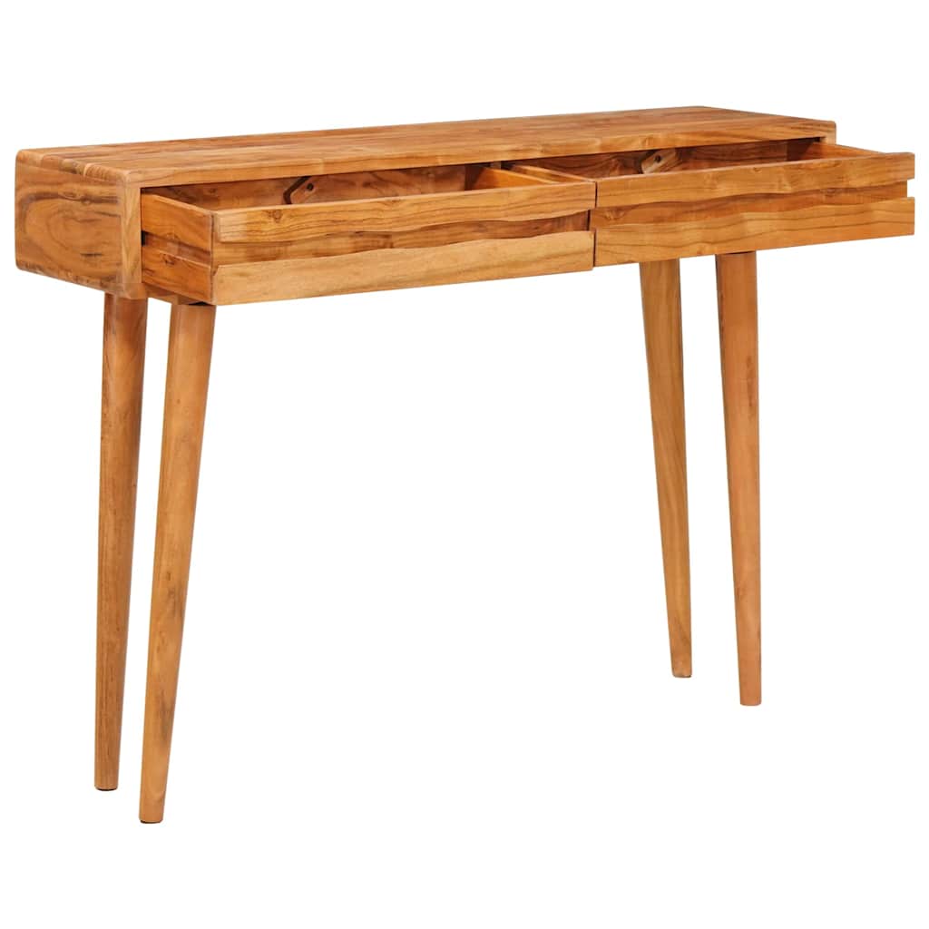 Konsolentisch Braun 110 x 30 x 80 cm Massivholz Akazie