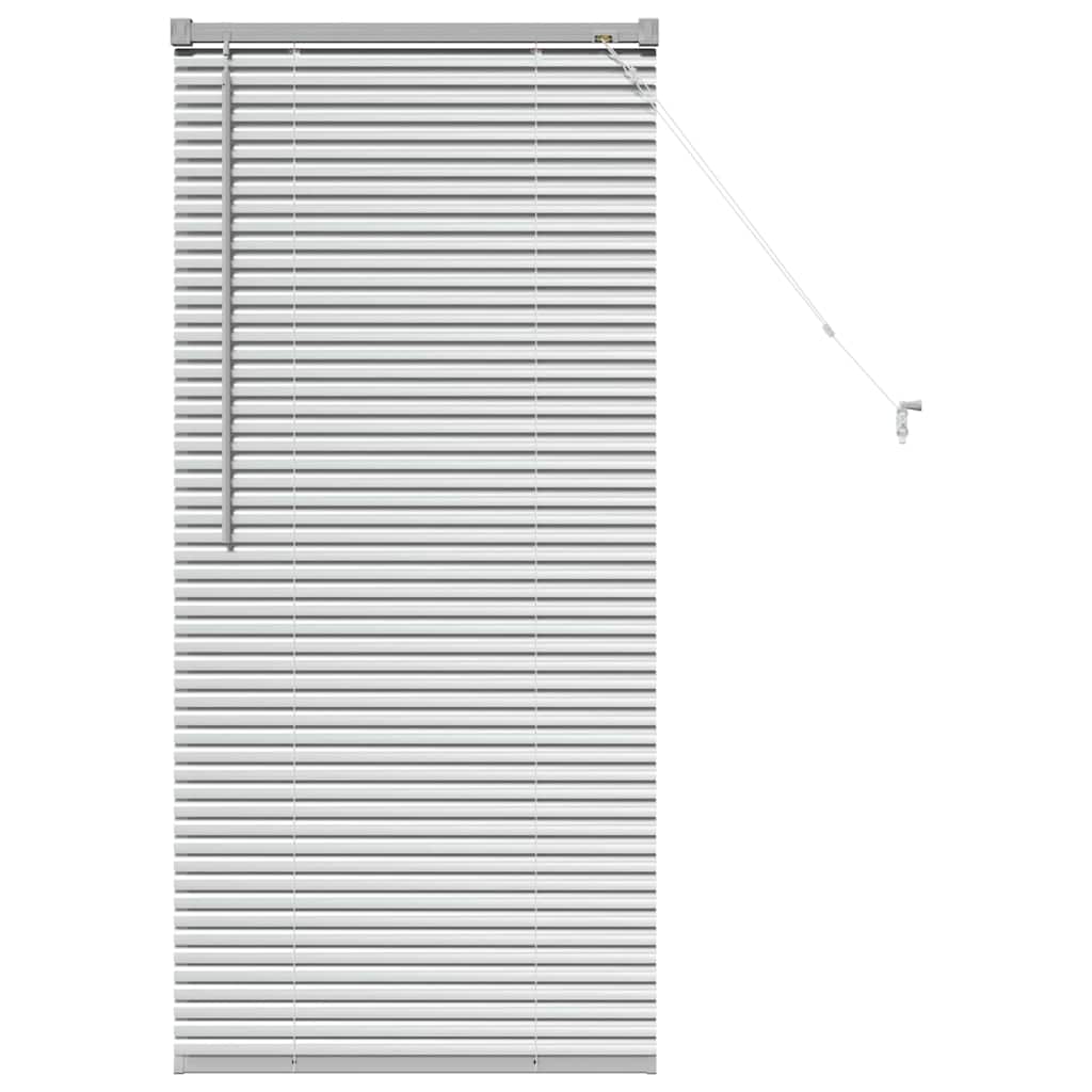 Venezianische Jalousien Silber 130 x 65 cm Aluminium