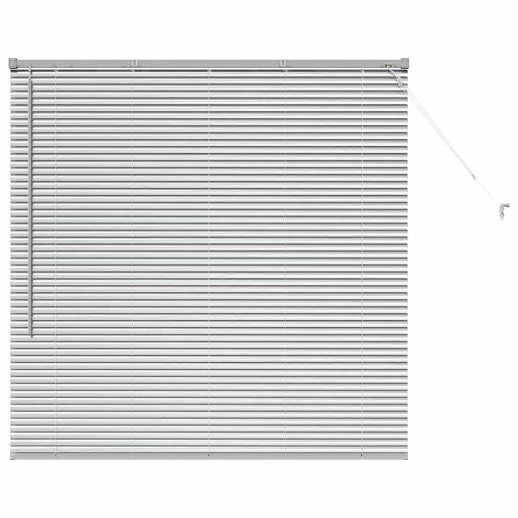 Venezianische Jalousie Silber 130 x 125 cm 25 mm Aluminium