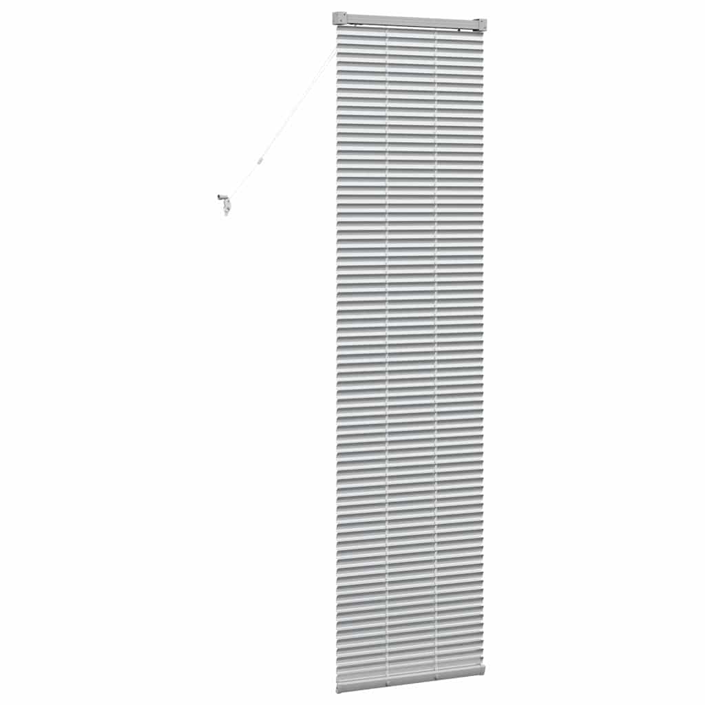 Venezianische Jalousie Silber 175 x 50 cm 25 mm Aluminium