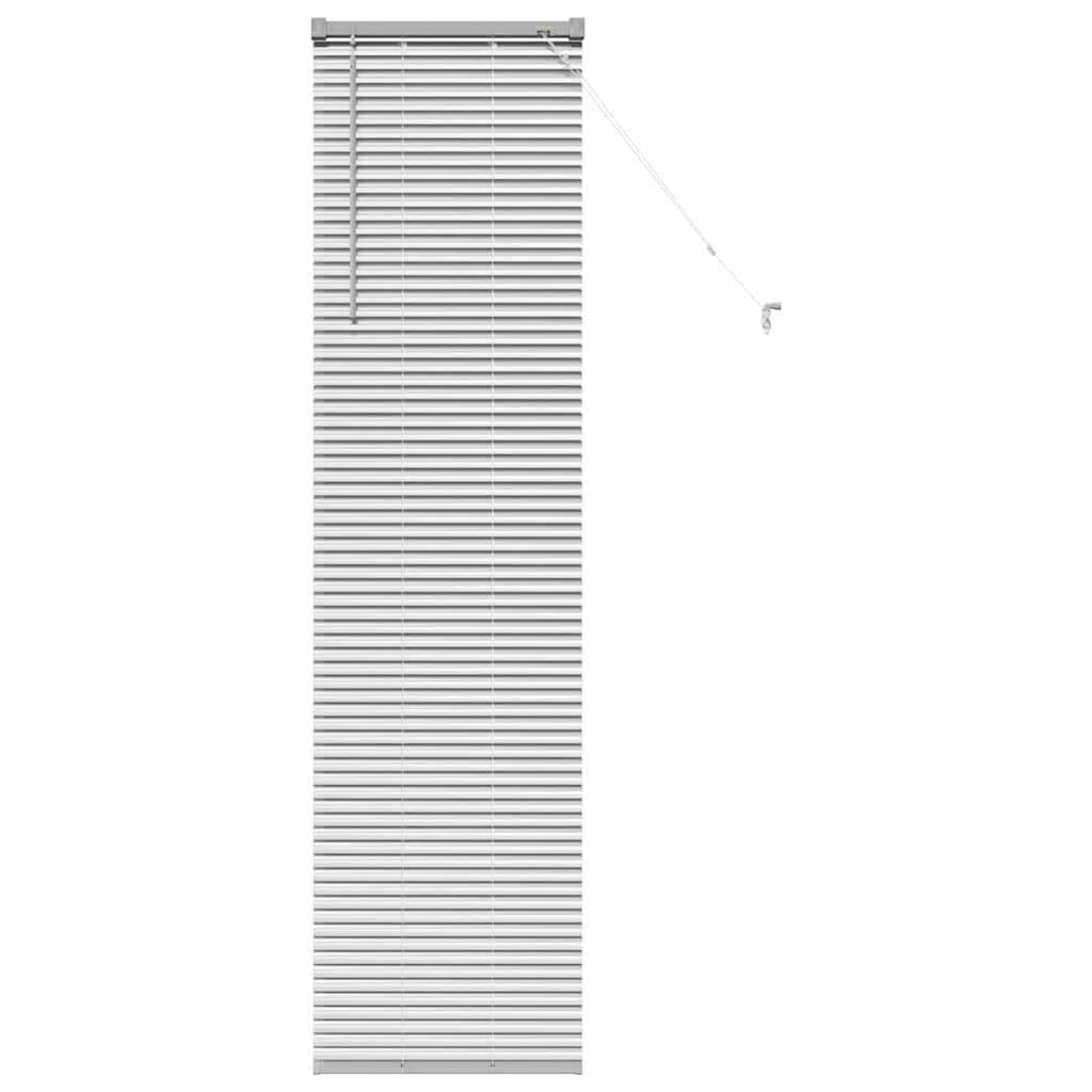 Venezianische Jalousie Silber 175 x 50 cm 25 mm Aluminium