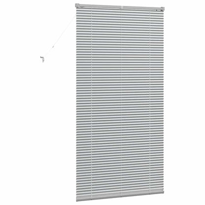 Venezianische Jalousie Silber 175 x 90 cm 25 mm Aluminium