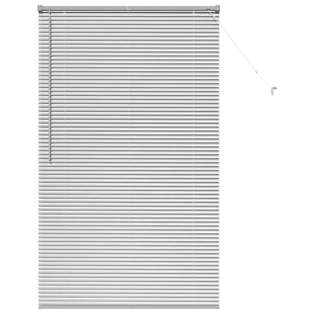 Venezianische Jalousie Silber 175 x 105 cm 25 mm Aluminium