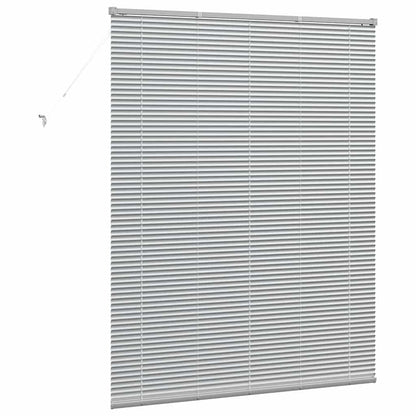 Venezianische Jalousie Silber 175 x 150 cm 25 mm Aluminium