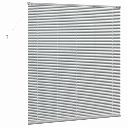 Venezianische Jalousie Silber 175 x 155 cm 25 mm Aluminium