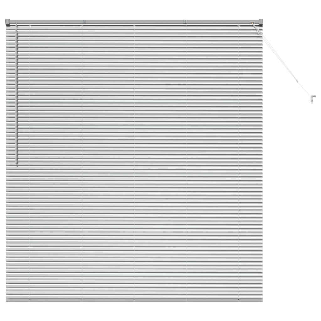 Venezianische Jalousie Silber 175 x 160 cm 25 mm Aluminium