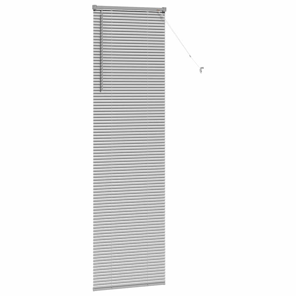 Venezianische Jalousie Silber 220 x 65 cm 25 mm Aluminium