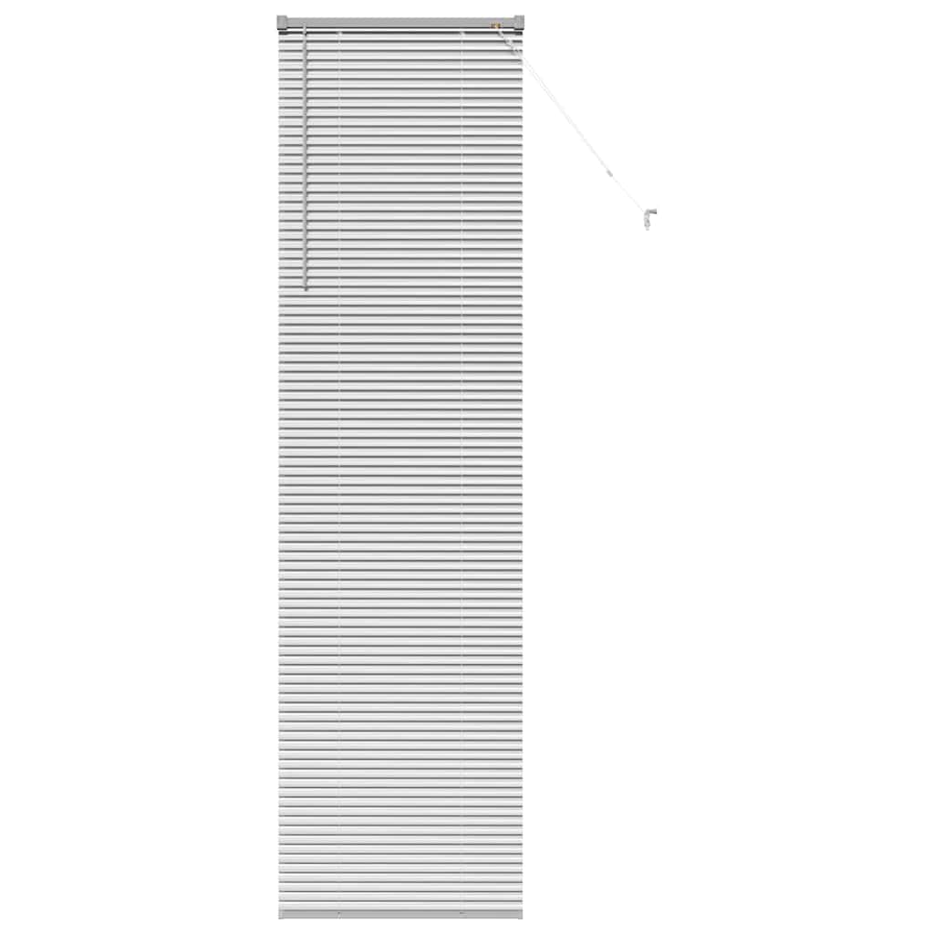 Venezianische Jalousie Silber 220 x 65 cm 25 mm Aluminium