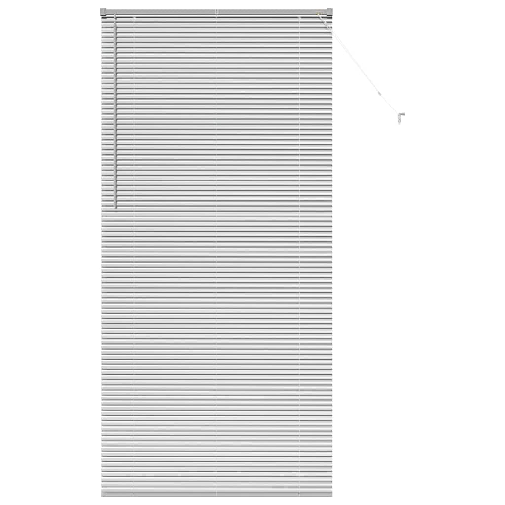 Venezianische Jalousie Silber 220 x 105 cm 25 mm Aluminium