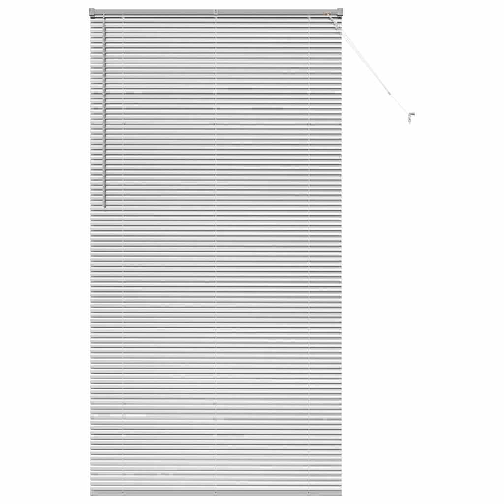 Venezianische Jalousie Silber 220 x 115 cm 25 mm Aluminium