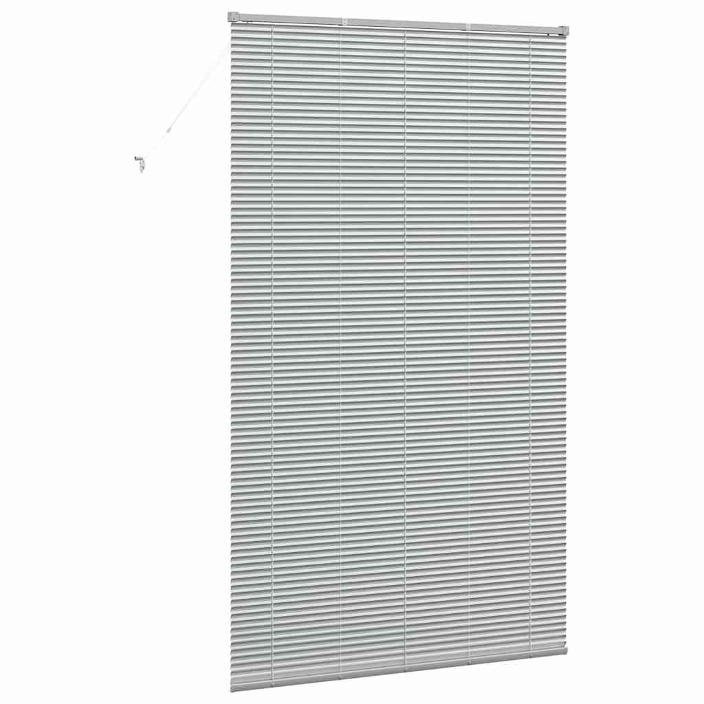 Venezianische Jalousie Silber 220 x 125 cm 25 mm Aluminium