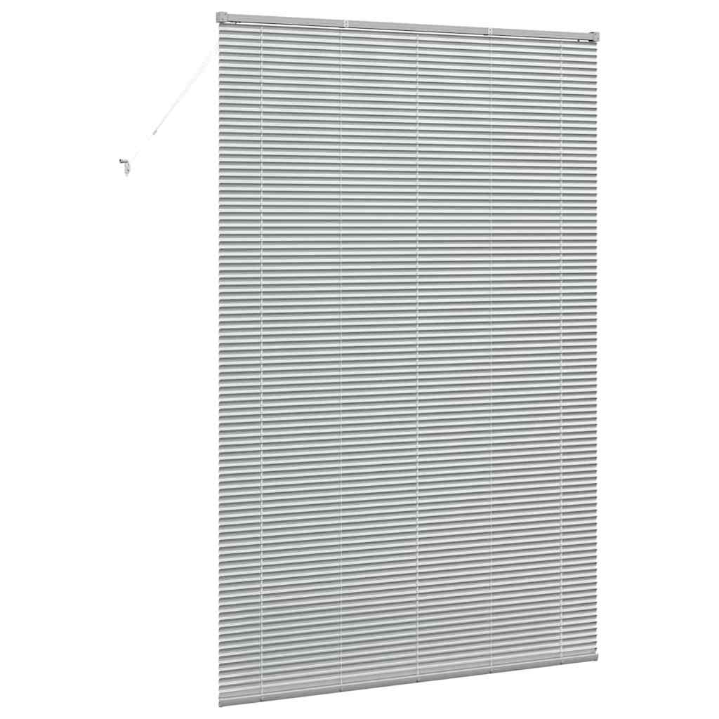 Venezianische Jalousie Silber 220 x 145 cm 25 mm Aluminium