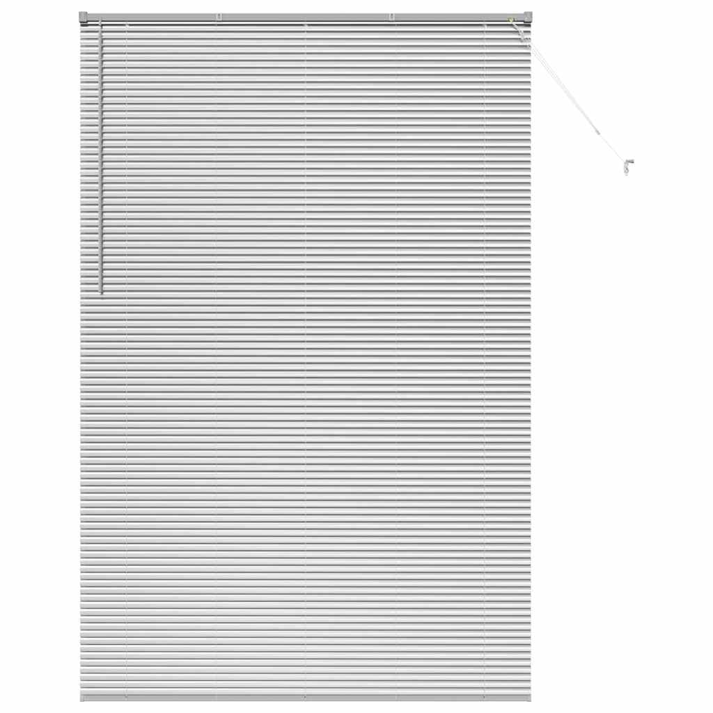 Venezianische Jalousien Silber 220 x 145 cm Aluminium