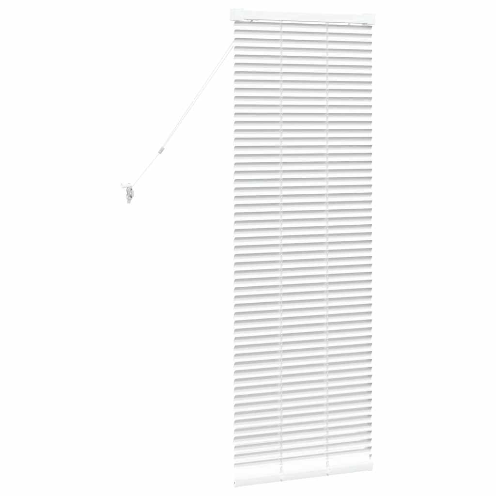 Venezianische Jalousien Weiß 130 x 50 cm Aluminium