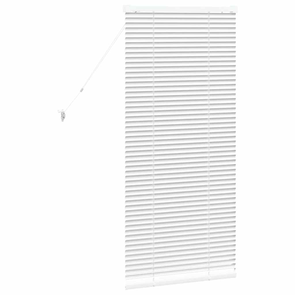 Venezianische Jalousien Weiß 130 x 60 cm Aluminium