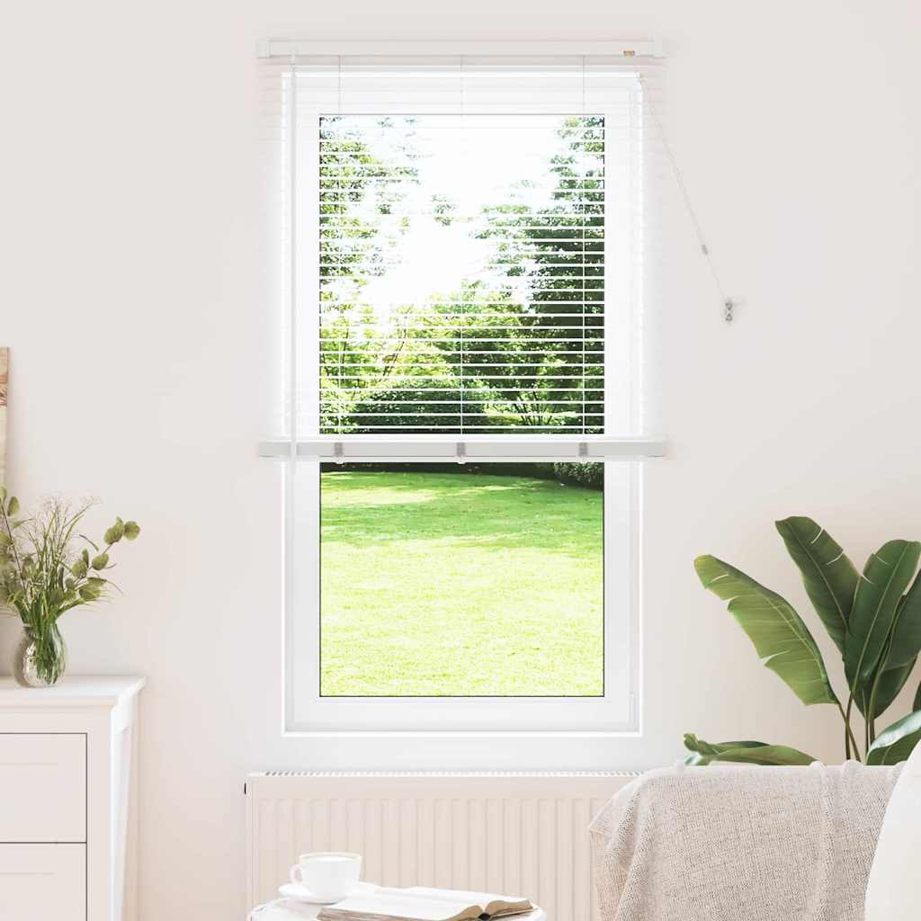 Venezianische Jalousie Weiß 175 x 80 cm 25 mm Aluminium