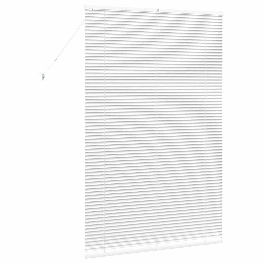 Venezianische Jalousie Weiß 175 x 110 cm 25 mm Aluminium