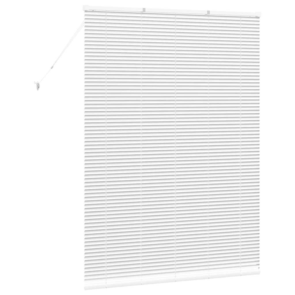 Venezianische Jalousie Weiß 175 x 125 cm 25 mm Aluminium