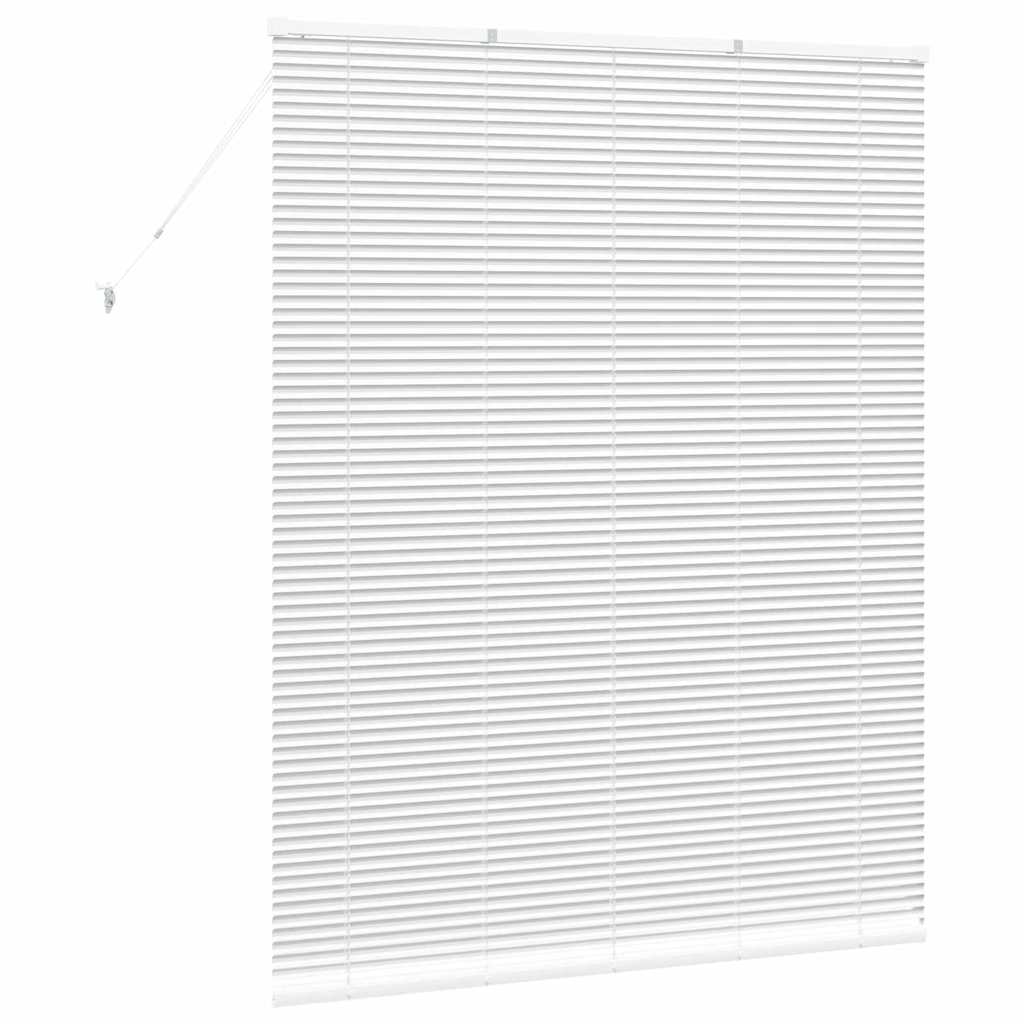 Venezianische Jalousie Weiß 175 x 150 cm 25 mm Aluminium