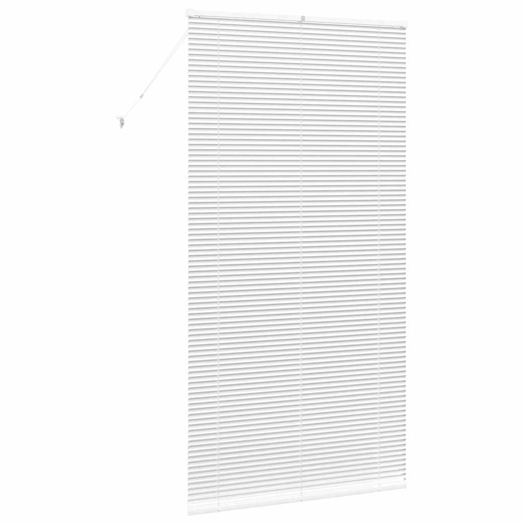 Venezianische Jalousie Weiß 220 x 115 cm 25 mm Aluminium