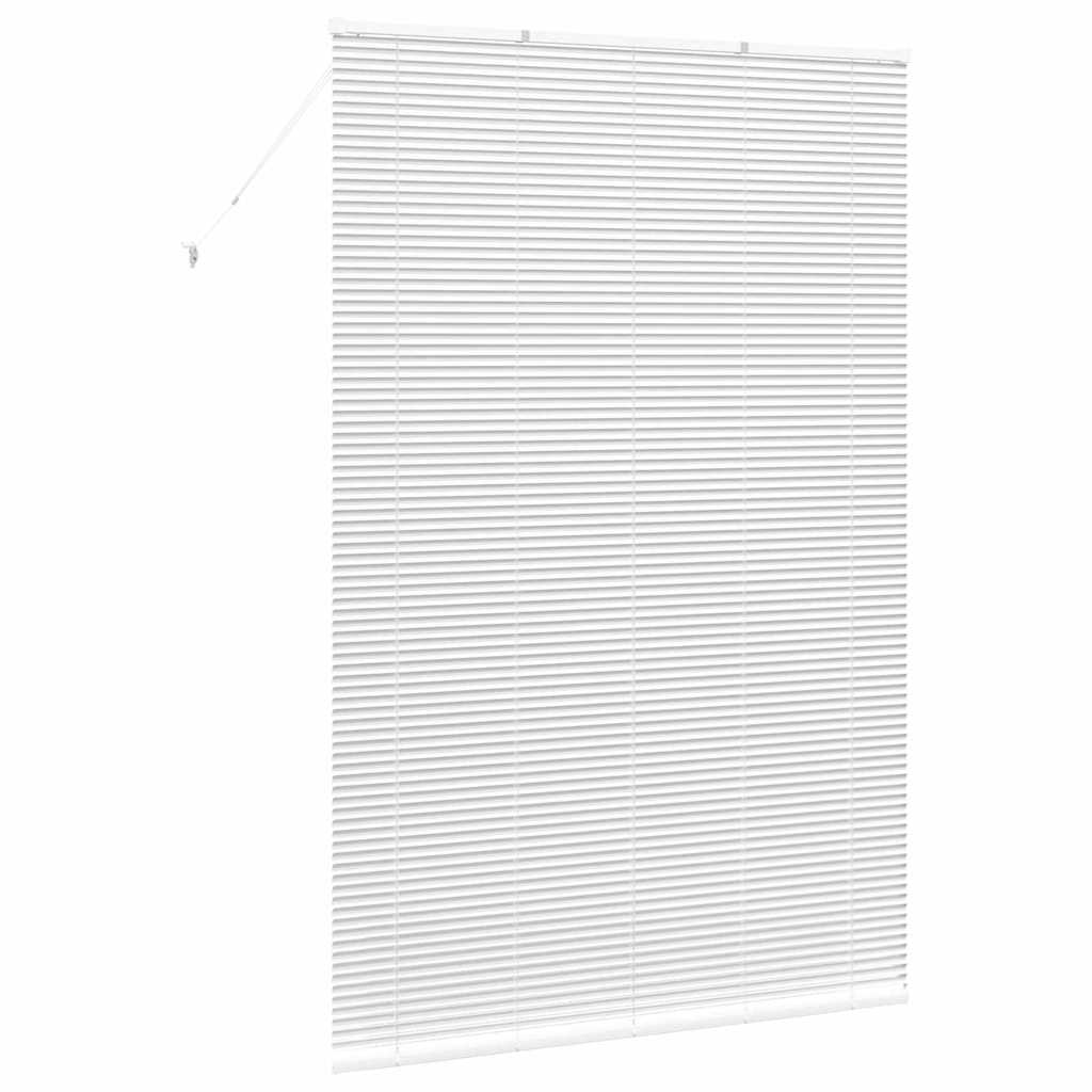 Venezianische Jalousie Weiß 220 x 145 cm 25 mm Aluminium