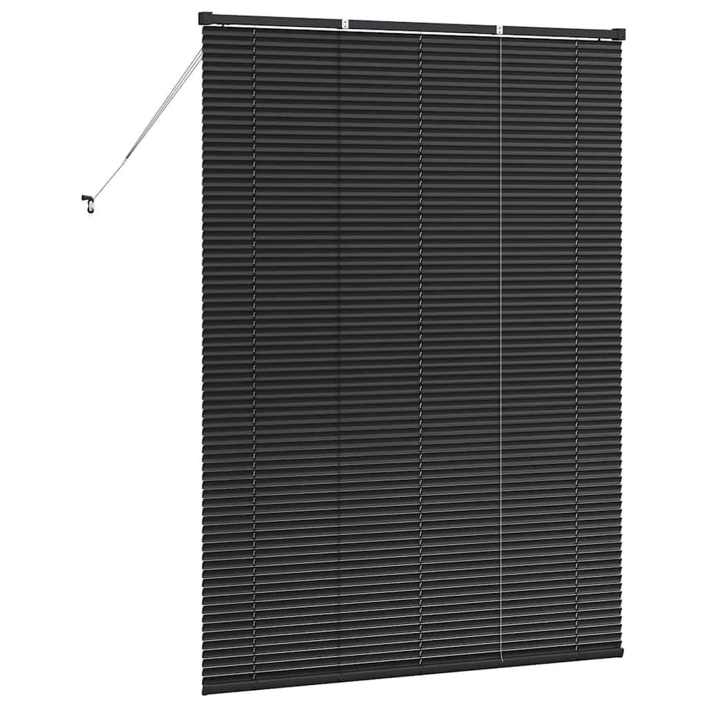 Venezianische Jalousien Schwarz 175 x 125 cm Aluminium