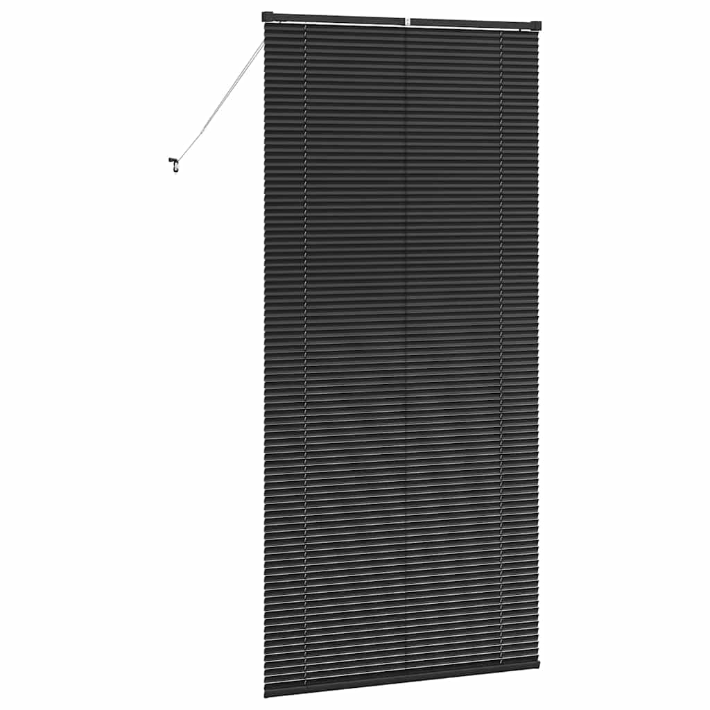 Venezianische Jalousien Schwarz 220 x 105 cm Aluminium