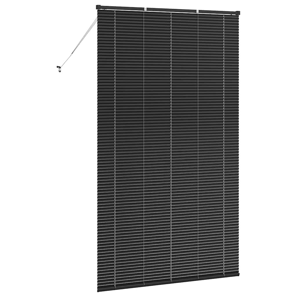 Venezianische Jalousien Schwarz 220 x 135 cm Aluminium