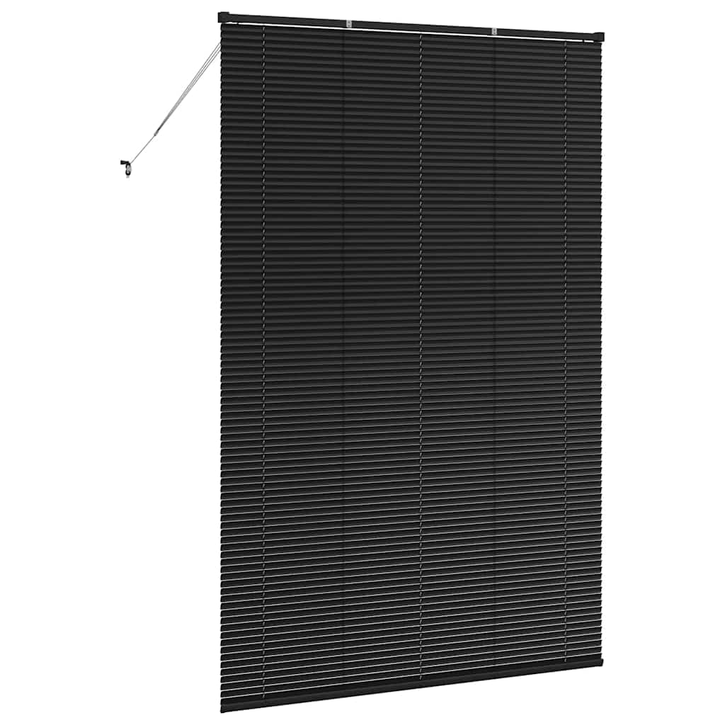 Venezianische Jalousien Schwarz 220 x 145 cm Aluminium