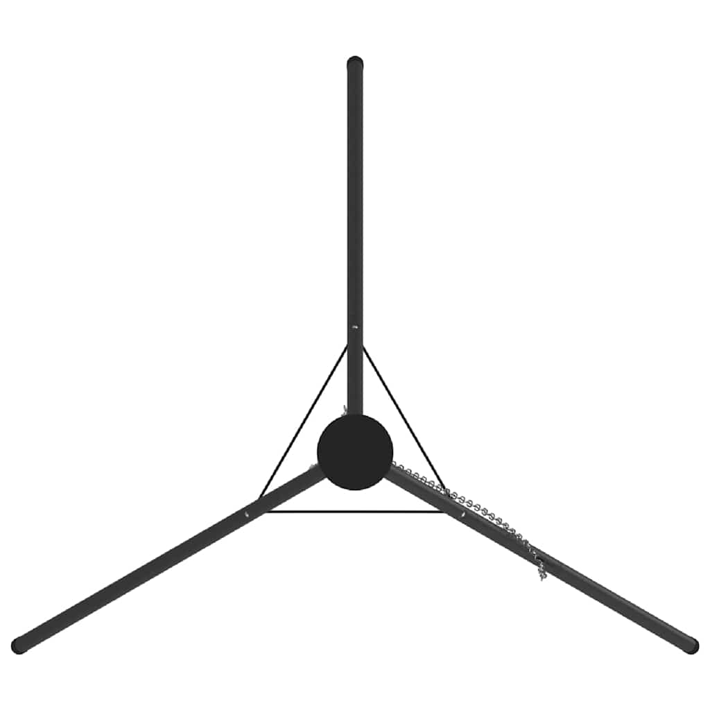 Lagerfeuer Stativ Schwarz 92 x 92 x 191,5 cm Stahl