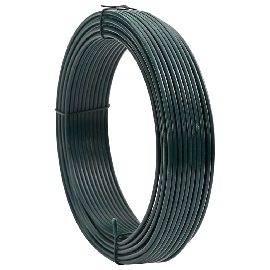 Zaunbindedraht Grün 25 m PVC