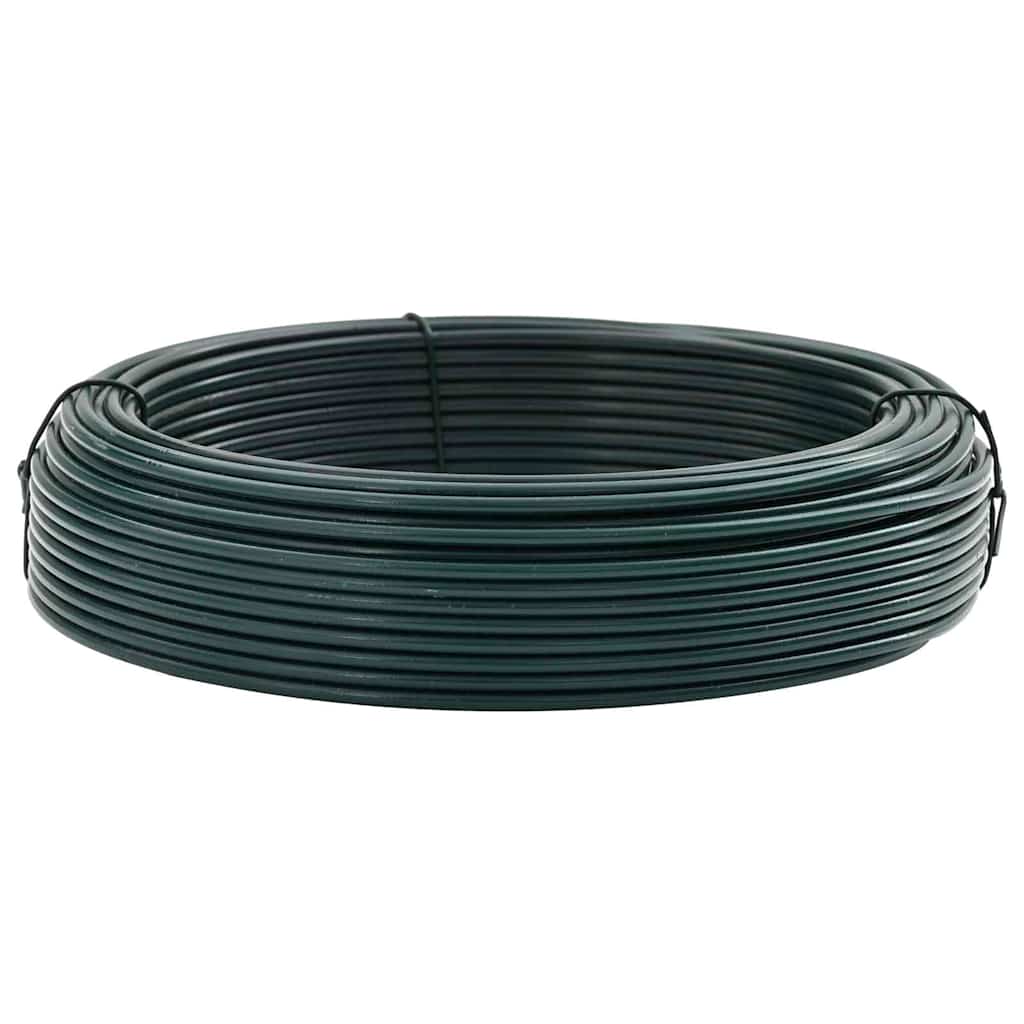 Zaunbindedraht Grün 25 m PVC