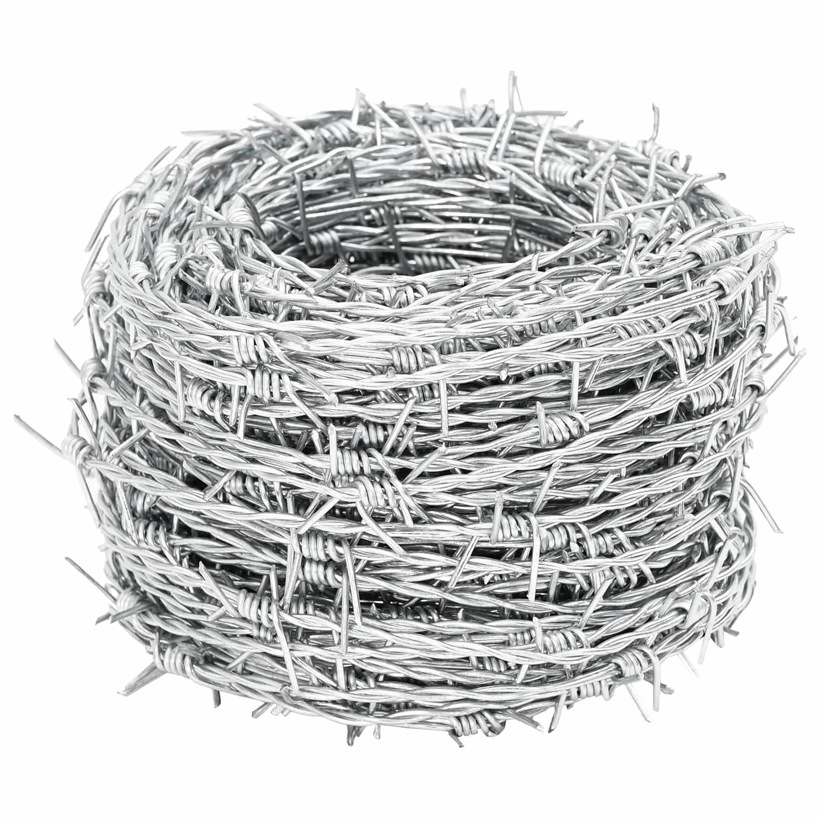 Stacheldraht Silber 100 m Feuerverzinkt Stahl
