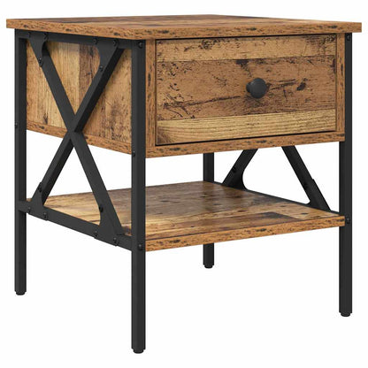 Nachttisch 2 stk. Altholz 40 x 42 x 45 cm