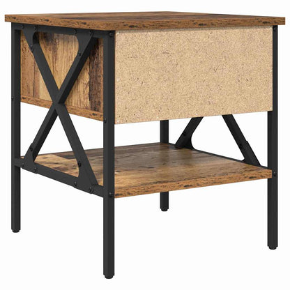 Nachttisch 2 stk. Altholz 40 x 42 x 45 cm