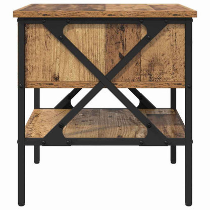 Nachttisch 2 stk. Altholz 40 x 42 x 45 cm