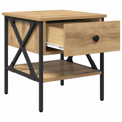Nachttisch 2 Stk. Artisan-Eiche 40 x 42 x 45 cm