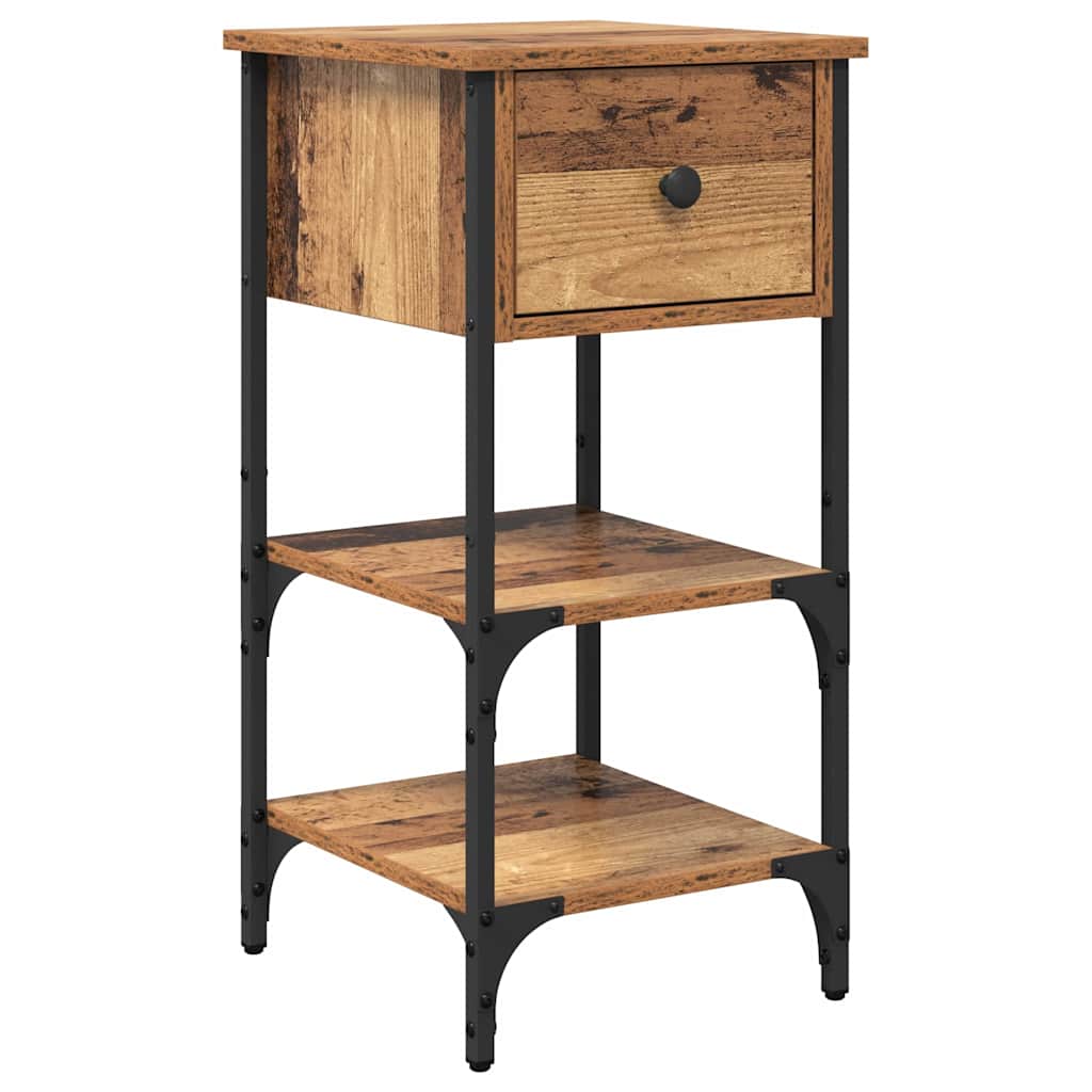 Nachttisch mit Schubladen Braun 33,5 x 36 x 70 cm Holzwerkstoff