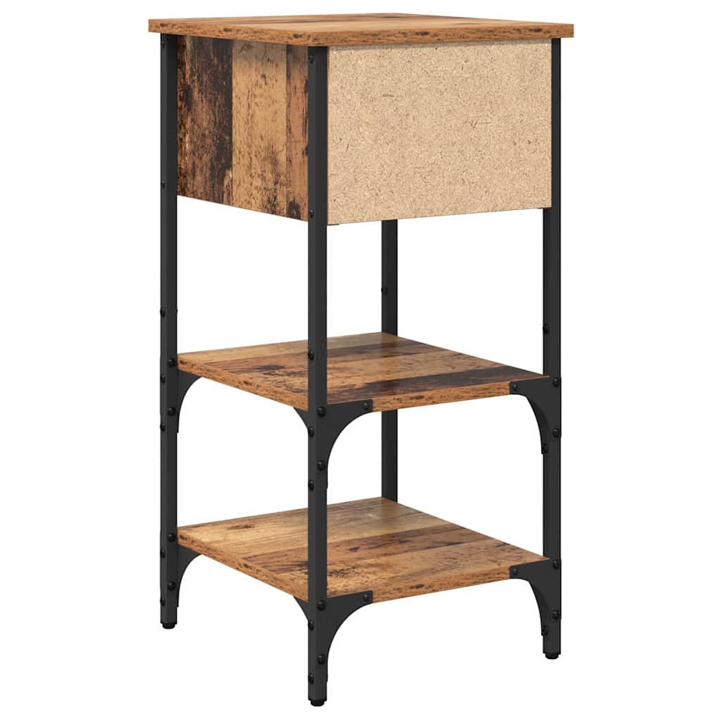 Nachttisch mit Schubladen Braun 33,5 x 36 x 70 cm Holzwerkstoff