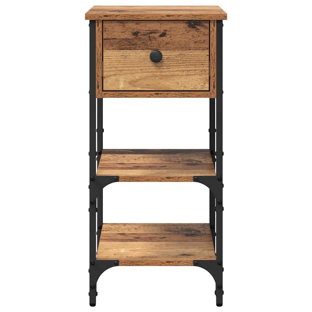 Nachttisch mit Schubladen Braun 33,5 x 36 x 70 cm Holzwerkstoff