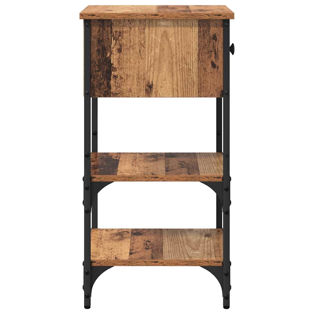 Nachttisch mit Schubladen Braun 33,5 x 36 x 70 cm Holzwerkstoff