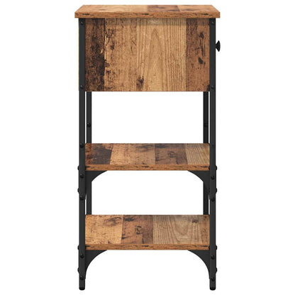 Nachttisch mit Schubladen Braun 33,5 x 36 x 70 cm Holzwerkstoff