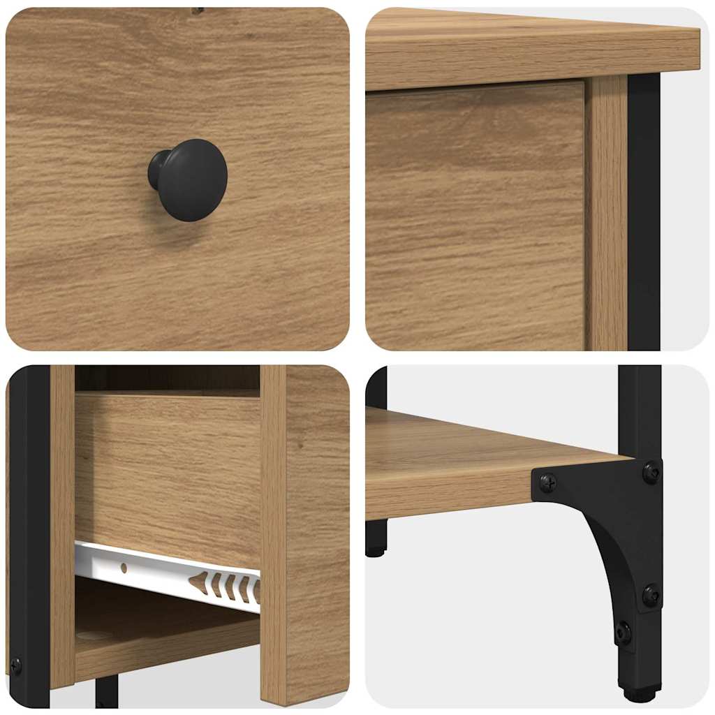 Nachttisch Braun 33,5 x 36 x 70 cm Holzwerkstoff
