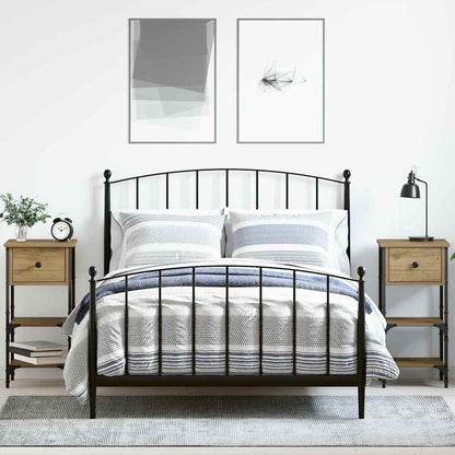 Nachttisch 2 Stk. Braun 33,5 x 36 x 70 cm Holzwerkstoff