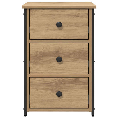 Nachttisch Braun 40 x 36 x 60 cm Massives upgecyceltes Holz