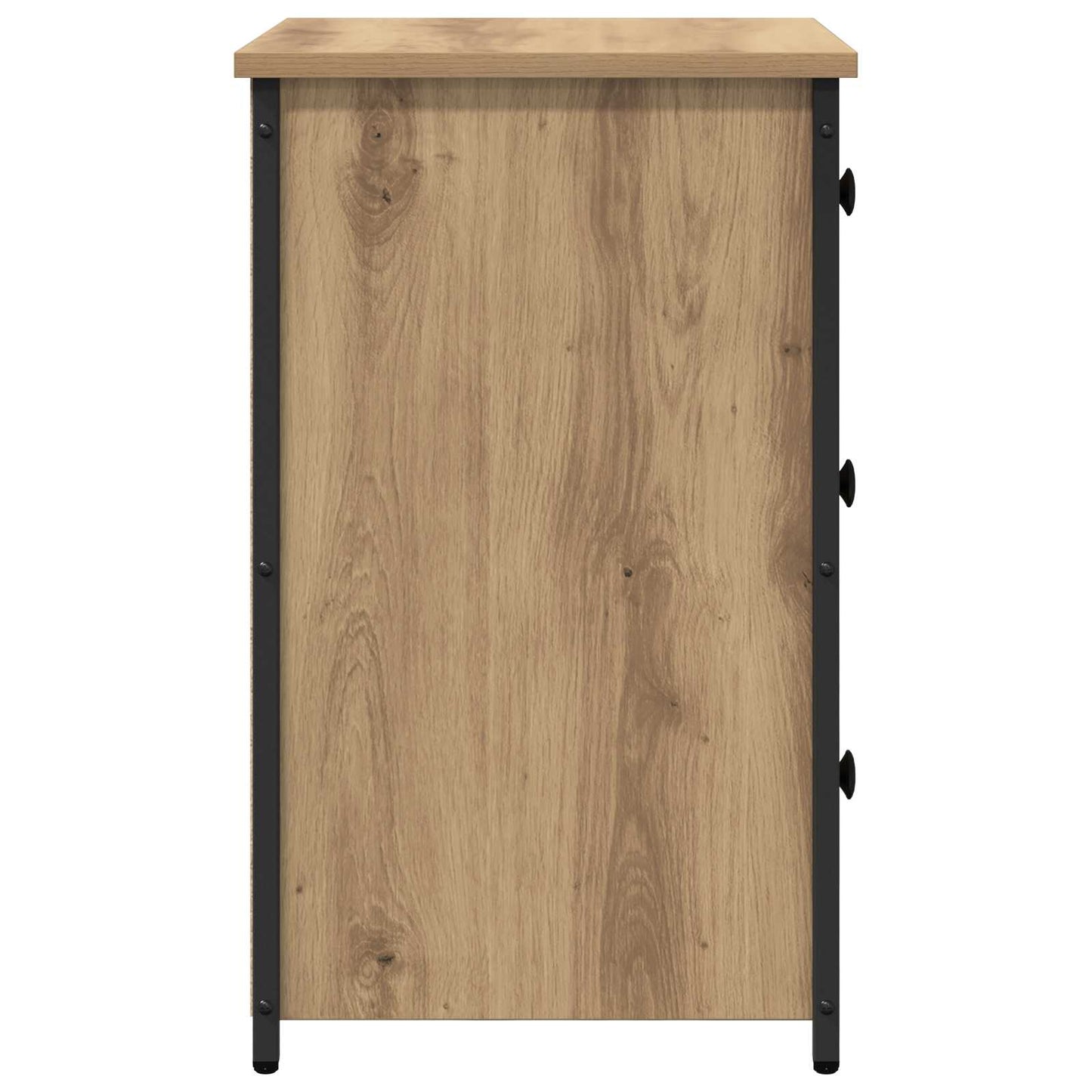 Nachttisch Braun 40 x 36 x 60 cm Massives upgecyceltes Holz