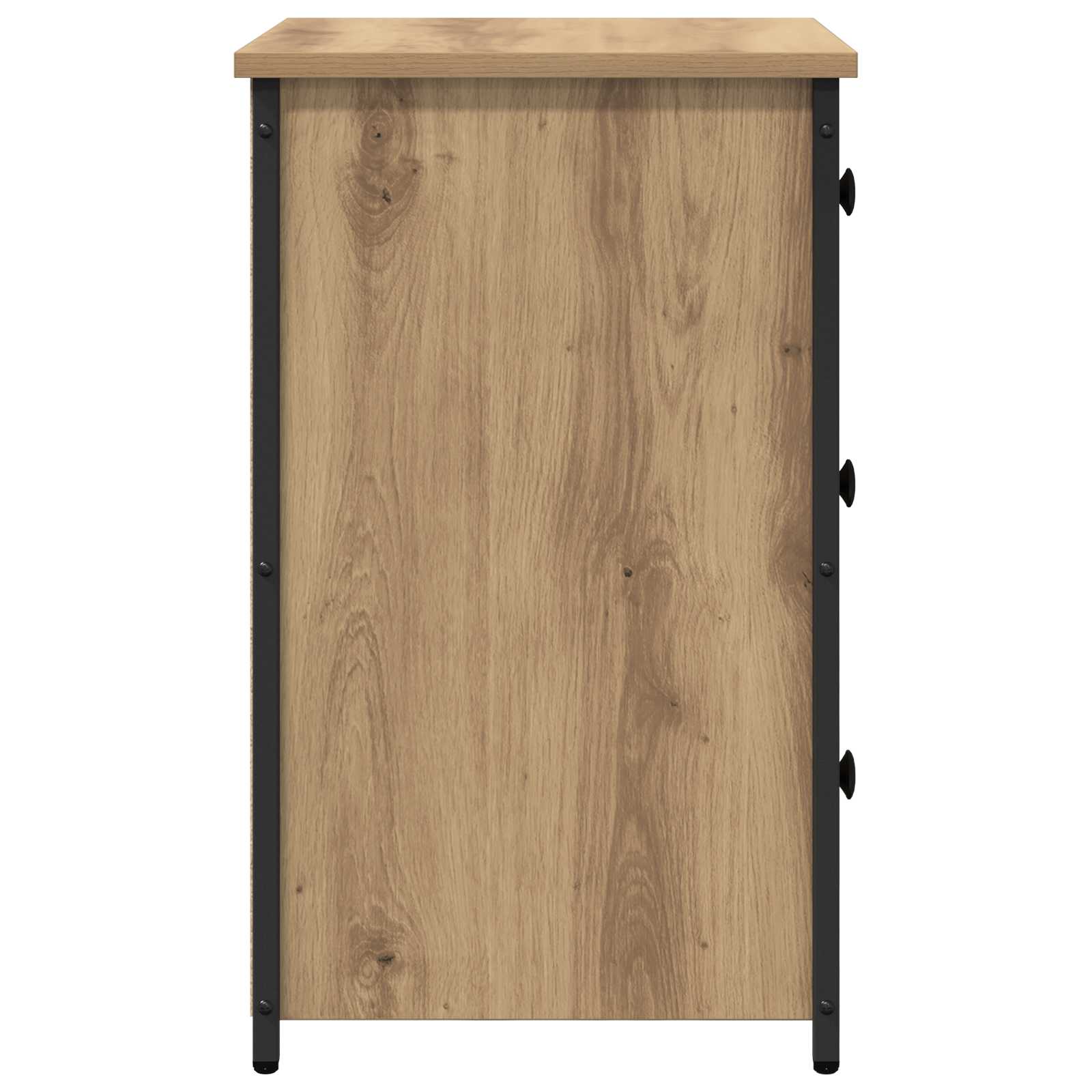 Nachttisch Braun 40 x 36 x 60 cm Massives upgecyceltes Holz